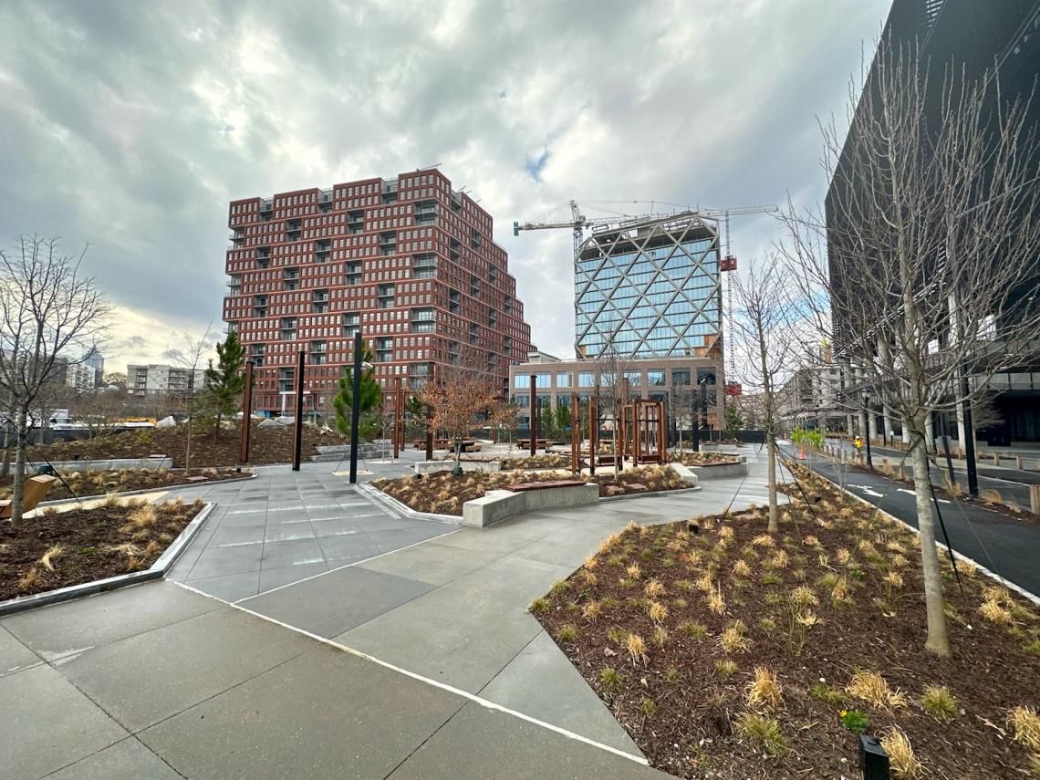 Photos: Main plaza at New City's Fourth Ward project officially opens